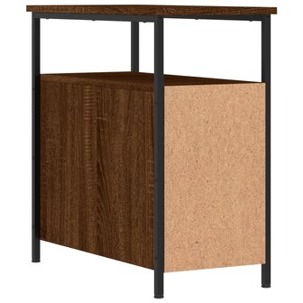 Nachtkastje 30x60x60 cm bewerkt hout bruin eikenkleur 8720845940300 8