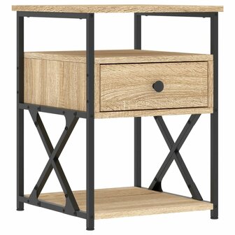 Nachtkastjes 2 st 40x42x55 cm bewerkt hout sonoma eikenkleurig 8720845940355 5