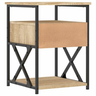 Nachtkastjes 2 st 40x42x55 cm bewerkt hout sonoma eikenkleurig 8720845940355 9