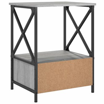 Nachtkastjes 2 st 50x41x65 cm bewerkt hout grijs sonoma eiken 8720845940492 9