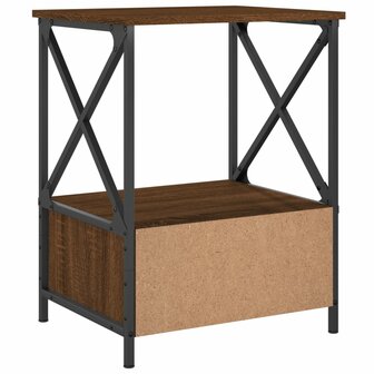 Nachtkastjes 2 st 50x41x65 cm bewerkt hout bruin eikenkleur 8720845940515 9