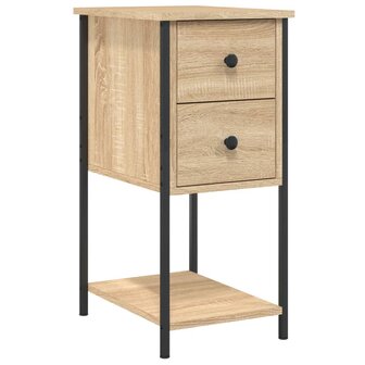 Nachtkastje 32x42x70 cm bewerkt hout sonoma eikenkleurig 8720845940546 2