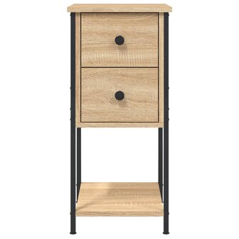 Nachtkastjes 2 st 32x42x70 cm bewerkt hout sonoma eikenkleurig 8720845940553 7