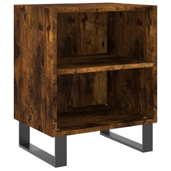 Nachtkastjes 2 st 40x30x50 cm bewerkt hout gerookt eikenkleurig 8720845904586 4