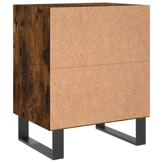 Nachtkastjes 2 st 40x30x50 cm bewerkt hout gerookt eikenkleurig 8720845904586 7