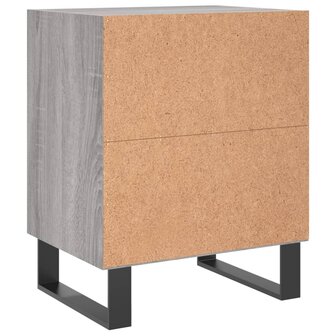 Nachtkastjes 2 st 40x30x50 cm bewerkt hout grijs sonoma eiken 8720845904609 7