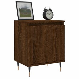 Nachtkastjes 2 st 40x30x50 cm bewerkt hout bruin eikenkleur 8720845904784 3