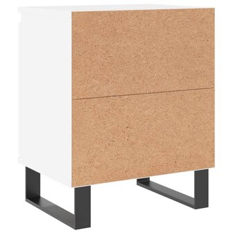 Nachtkastjes 2 st 40x30x50 cm bewerkt hout wit 8720845904968 8