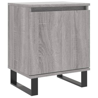 Nachtkastje 40x30x50 cm bewerkt hout grijs sonoma eikenkleurig 8720845905071 2