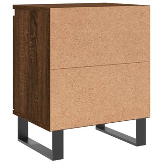 Nachtkastjes 2 st 40x30x50 cm bewerkt hout bruin eikenkleur 8720845905101 8