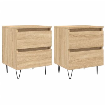 Nachtkastjes 2 st 40x35x50 cm sonoma eikenkleurig 8720845905347 2