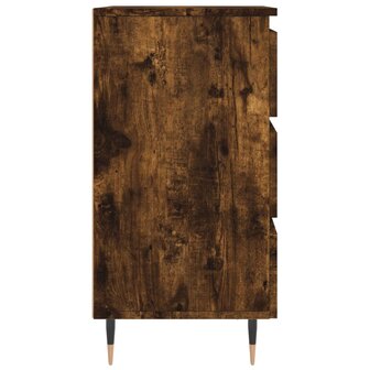 Nachtkastje 40x35x69 cm bewerkt hout gerookt eikenkleurig 8720845905699 7