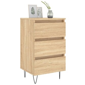 Nachtkastjes 2 st 40x35x69 cm bewerkt hout sonoma eikenkleurig 8720845905828 3