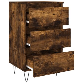 Nachtkastjes 2 st 40x35x69 cm bewerkt hout gerookt eikenkleurig 8720845905866 6