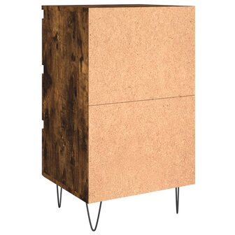 Nachtkastjes 2 st 40x35x69 cm bewerkt hout gerookt eikenkleurig 8720845905866 8