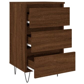 Nachtkastjes 2 st 40x35x69 cm bewerkt hout bruin eikenkleur 8720845905903 6