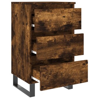 Nachtkastjes 2 st 40x35x69 cm bewerkt hout gerookt eikenkleurig 8720845906023 6