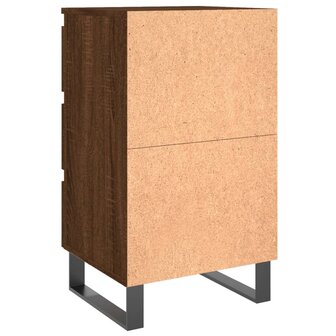 Nachtkastjes 2 st 40x35x69 cm bewerkt hout bruin eikenkleur 8720845906061 8