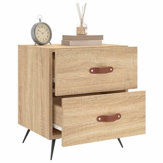 Nachtkastjes 2 st 40x35x47,5 cm bewerkt hout sonoma eikenkleur 8720845908300 3