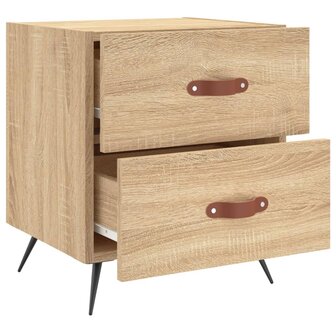 Nachtkastjes 2 st 40x35x47,5 cm bewerkt hout sonoma eikenkleur 8720845908300 8