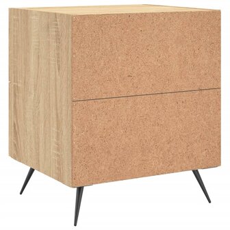 Nachtkastjes 2 st 40x35x47,5 cm bewerkt hout sonoma eikenkleur 8720845908300 9