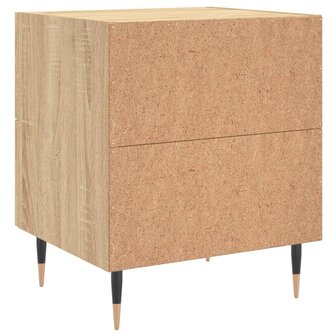 Nachtkastjes 2 st 40x35x47,5 cm bewerkt hout sonoma eikenkleur 8720845908461 9