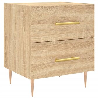 Nachtkastjes 2 st 40x35x47,5 cm bewerkt hout sonoma eikenkleur 8720845908621 5