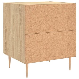 Nachtkastjes 2 st 40x35x47,5 cm bewerkt hout sonoma eikenkleur 8720845908621 9