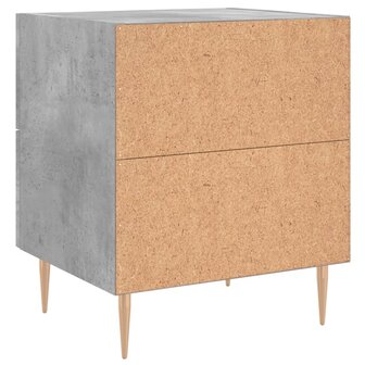 Nachtkastjes 2 st 40x35x47,5 cm bewerkt hout betongrijs 8720845908645 9