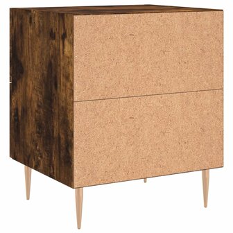 Nachtkastjes 2 st 40x35x47,5 cm bewerkt hout gerookt eikenkleur 8720845908669 9