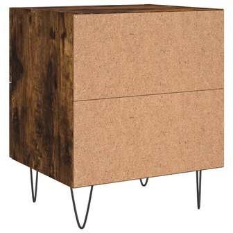 Nachtkastjes 2 st 40x35x47,5 cm bewerkt hout gerookt eikenkleur 8720845908829 9