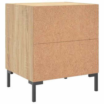 Nachtkastje 40x35x47,5 cm bewerkt hout sonoma eikenkleurig 8720845908935 8