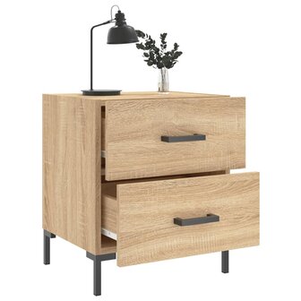 Nachtkastjes 2 st 40x35x47,5 cm bewerkt hout sonoma eikenkleur 8720845908942 3