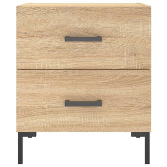 Nachtkastjes 2 st 40x35x47,5 cm bewerkt hout sonoma eikenkleur 8720845908942 6