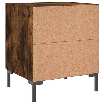 Nachtkastjes 2 st 40x35x47,5 cm bewerkt hout gerookt eikenkleur 8720845908980 9