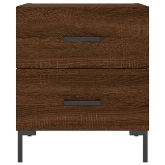 Nachtkastjes 2 st 40x35x47,5 cm bewerkt hout bruin eikenkleur 8720845909024 6