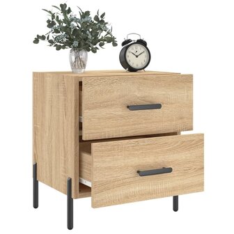 Nachtkastjes 2 st 40x35x47,5 cm bewerkt hout sonoma eikenkleur 8720845909109 4