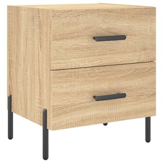 Nachtkastjes 2 st 40x35x47,5 cm bewerkt hout sonoma eikenkleur 8720845909109 5