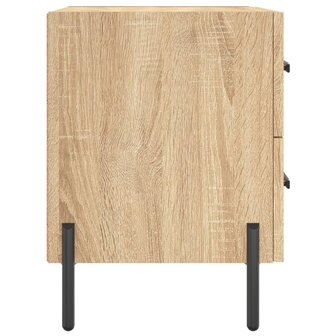 Nachtkastjes 2 st 40x35x47,5 cm bewerkt hout sonoma eikenkleur 8720845909109 7