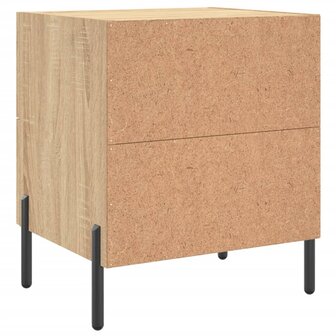 Nachtkastjes 2 st 40x35x47,5 cm bewerkt hout sonoma eikenkleur 8720845909109 9