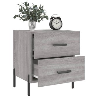 Nachtkastjes 2 st 40x35x47,5 cm bewerkt hout grijs sonoma eiken 8720845909161 4