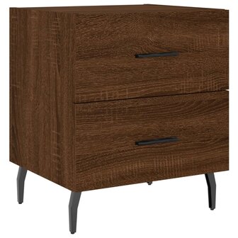 Nachtkastjes 2 st 40x35x47,5 cm bewerkt hout bruin eikenkleur 8720845909345 5