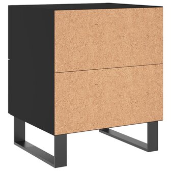 Nachtkastjes 2 st 40x35x47,5 cm bewerkt hout zwart 8720845909383 9