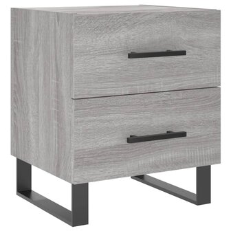 Nachtkastjes 2 st 40x35x47,5 cm bewerkt hout grijs sonoma eiken 8720845909482 5