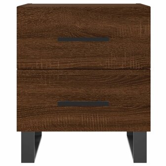 Nachtkastjes 2 st 40x35x47,5 cm bewerkt hout bruin eikenkleur 8720845909505 6