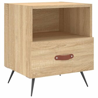 Nachtkastjes 2 st 40x35x47,5 cm bewerkt hout sonoma eikenkleur 8720845909581 5