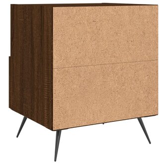 Nachtkastjes 2 st 40x35x47,5 cm bewerkt hout bruin eikenkleur 8720845909666 9