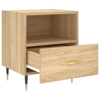 Nachtkastjes 2 st 40x35x47,5 cm bewerkt hout sonoma eikenkleur 8720845909741 7