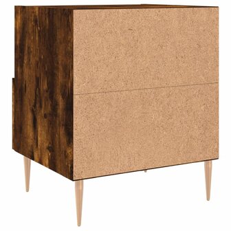 Nachtkastjes 2 st 40x35x47,5 cm bewerkt hout gerookt eikenkleur 8720845909949 9