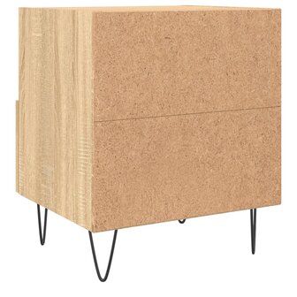 Nachtkastjes 2 st 40x35x47,5 cm bewerkt hout sonoma eikenkleur 8720845910068 9